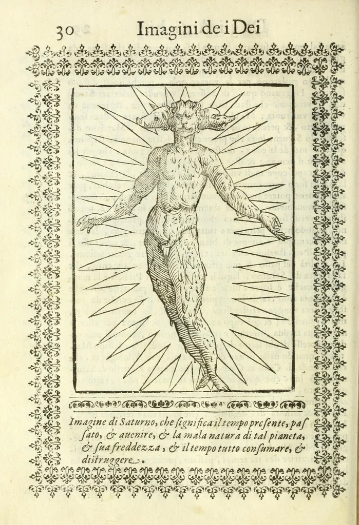 An illustration from Le vere e nove imagini de gli dei delli antichi, 1615, leaf 72