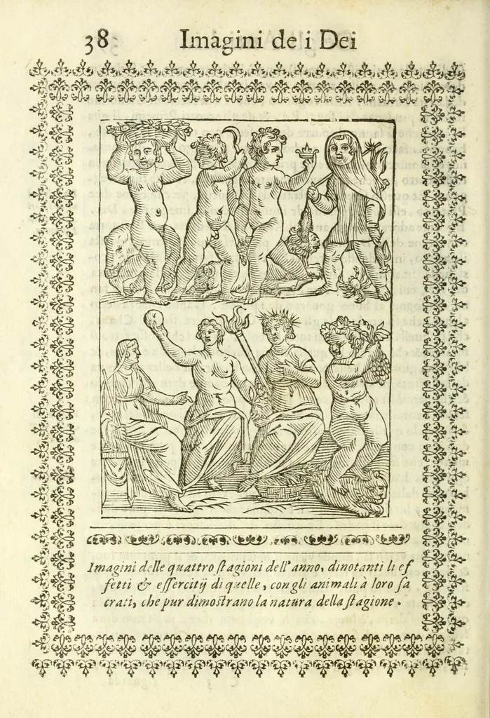 An illustration from Le vere e nove imagini de gli dei delli antichi, 1615, leaf 80