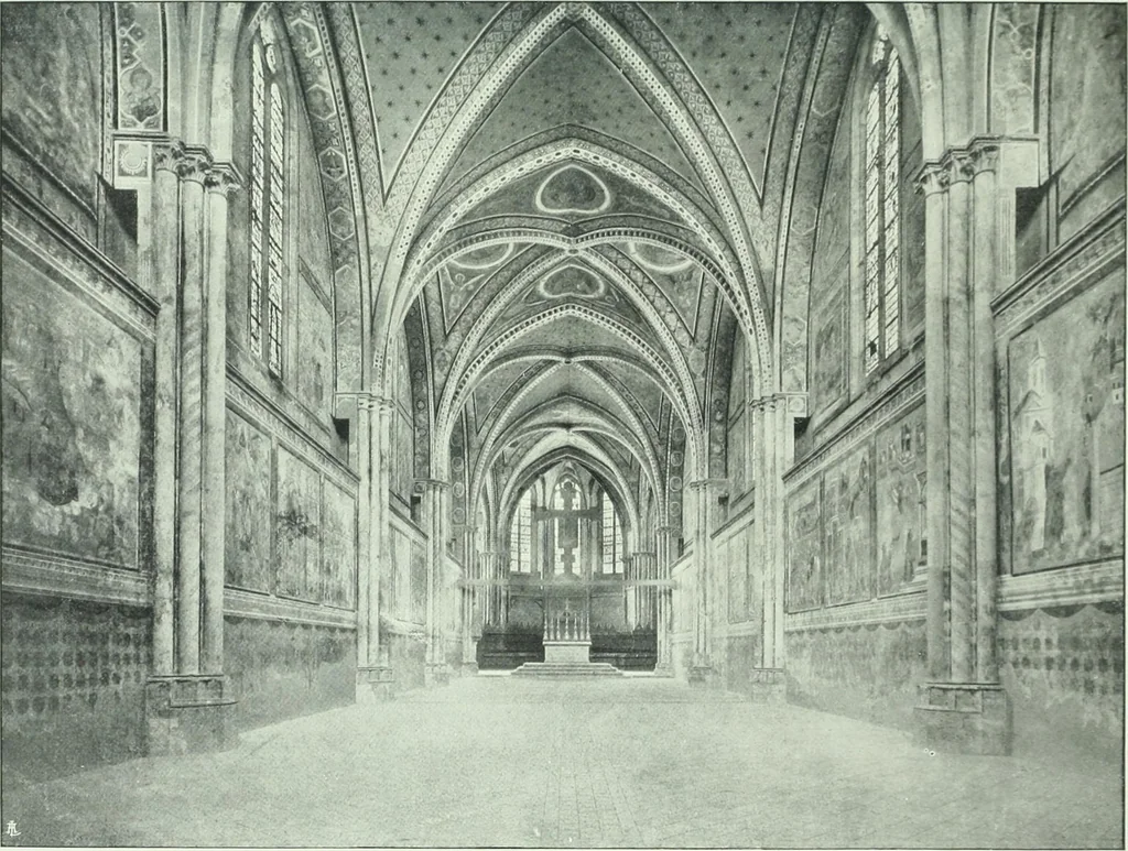 An illustration from Le vetrate di S. Francesco in Assisi : studio storico iconografico, 1911, leaf 106