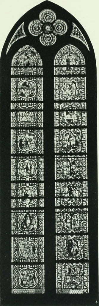 An illustration from Le vetrate di S. Francesco in Assisi : studio storico iconografico, 1911, leaf 156