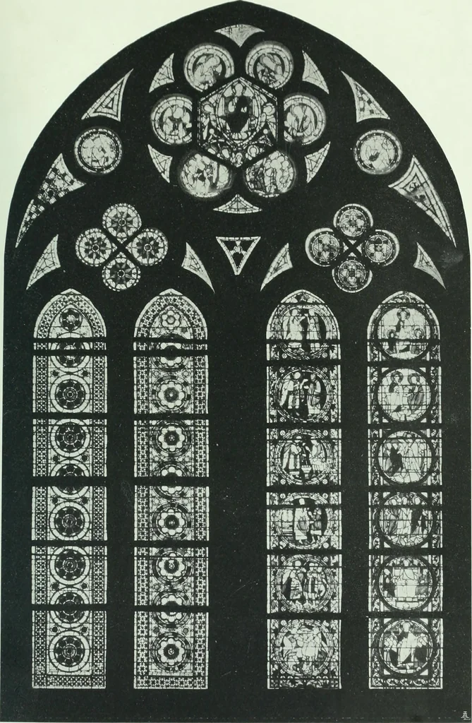 An illustration from Le vetrate di S. Francesco in Assisi : studio storico iconografico, 1911, leaf 202