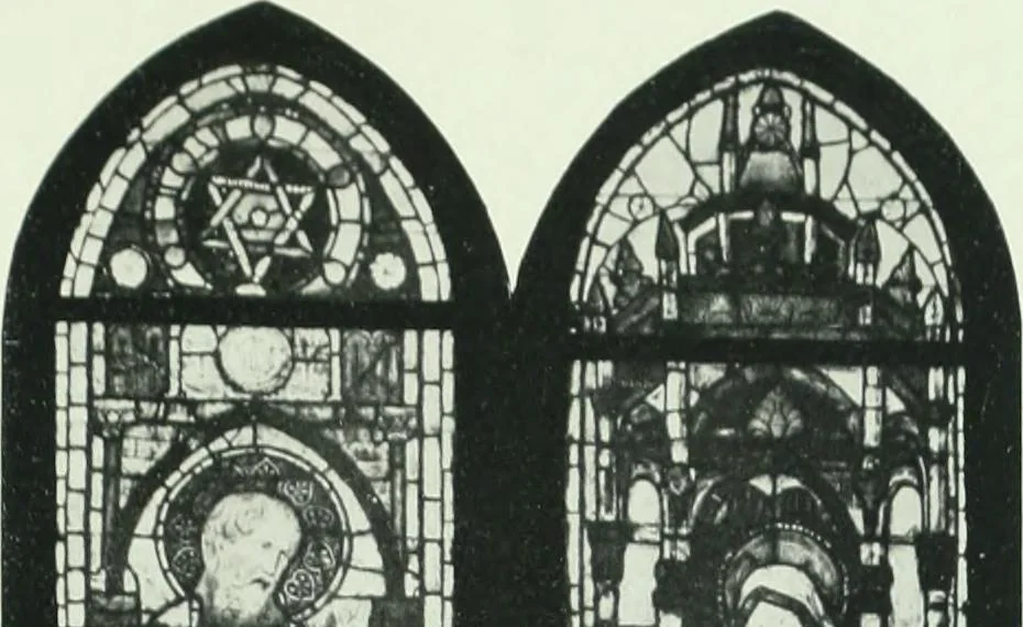 An illustration from Le vetrate di S. Francesco in Assisi : studio storico iconografico, 1911, leaf 302