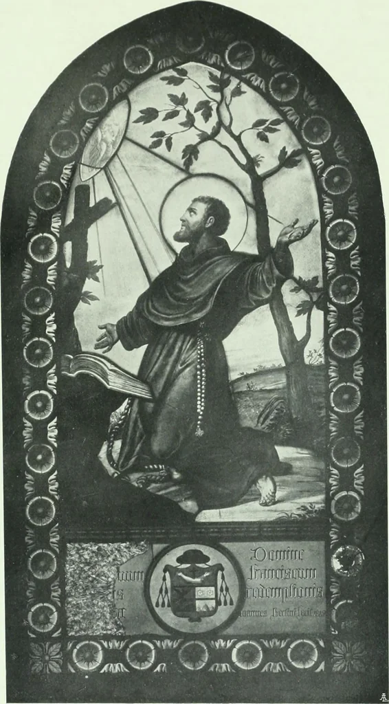 An illustration from Le vetrate di S. Francesco in Assisi : studio storico iconografico, 1911, leaf 318