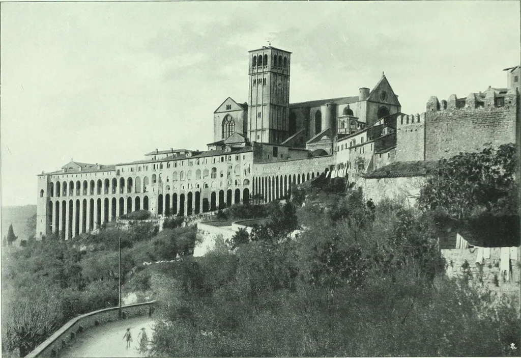 An illustration from Le vetrate di S. Francesco in Assisi : studio storico iconografico, 1911, leaf 34