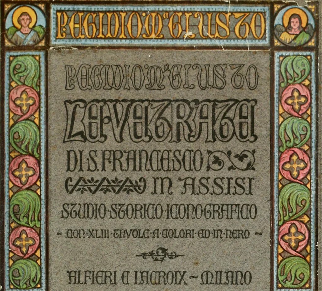 An illustration from Le vetrate di S. Francesco in Assisi : studio storico iconografico, 1911, leaf 6