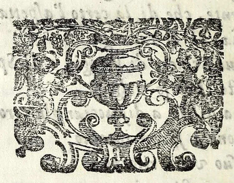 An illustration from Le vicende del tempo : drama fantastico musicale, diuiso in tre azzioni, con l'introduzione di tre balletti : rappresentato nel Gran teatro di Parma, nel passaggio de i serenissimi arciduchi Ferdinando Carlo, Sigismondo Francesco d'Austria, et arciduchessa Anna di Toscana, 1652, leaf 50