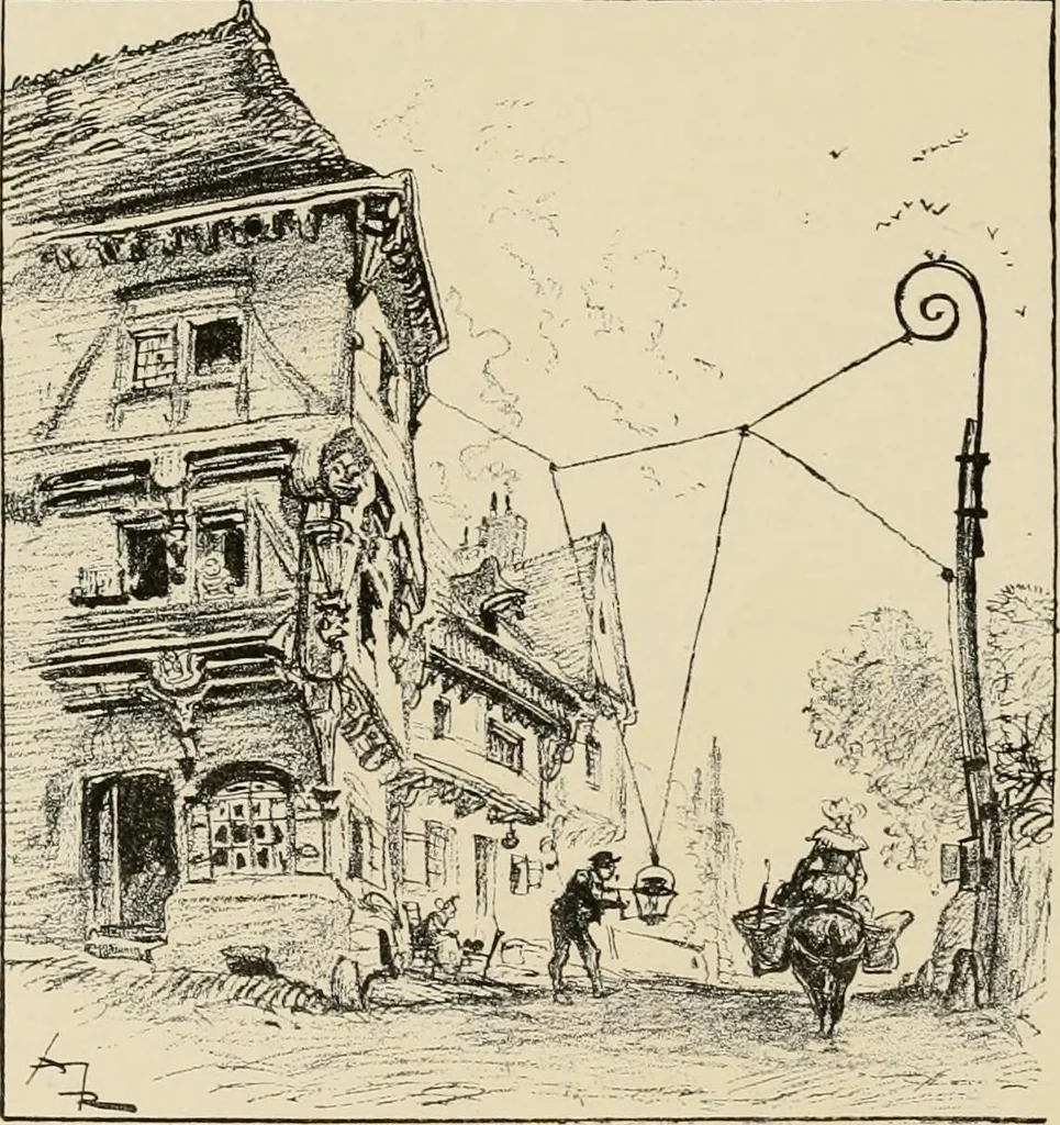 An illustration from Le vingtième siècle: la vie électrique, 1893, leaf 109