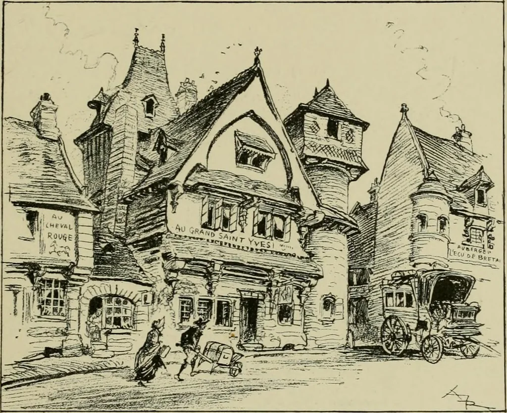 An illustration from Le vingtième siècle: la vie électrique, 1893, leaf 112