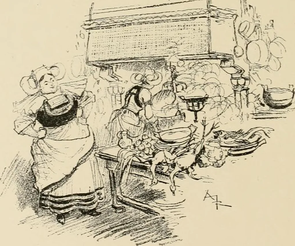An illustration from Le vingtième siècle: la vie électrique, 1893, leaf 119