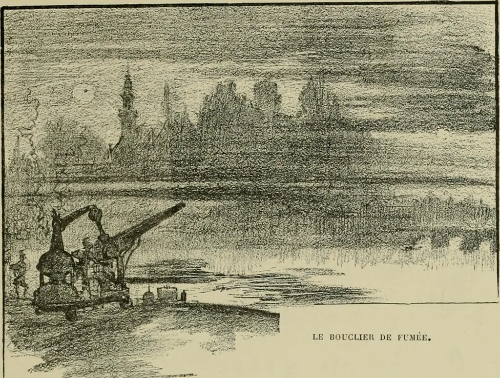 An illustration from Le vingtième siècle: la vie électrique, 1893, leaf 128
