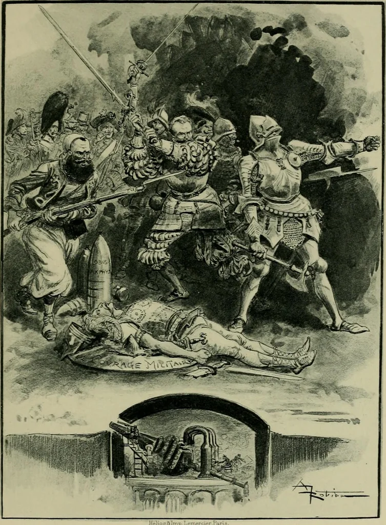 An illustration from Le vingtième siècle: la vie électrique, 1893, leaf 140