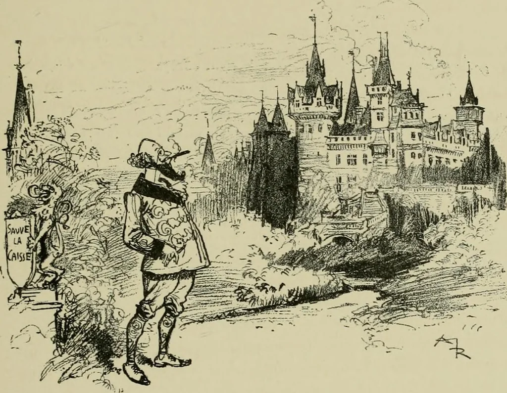 An illustration from Le vingtième siècle: la vie électrique, 1893, leaf 158