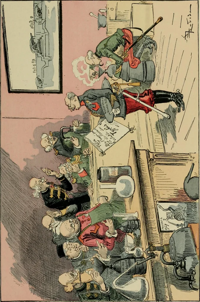 An illustration from Le vingtième siècle: la vie électrique, 1893, leaf 160