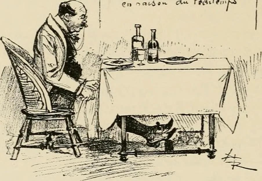 An illustration from Le vingtième siècle: la vie électrique, 1893, leaf 175
