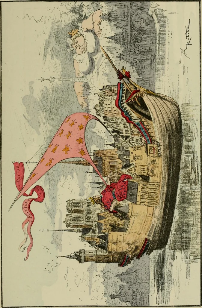 An illustration from Le vingtième siècle: la vie électrique, 1893, leaf 180