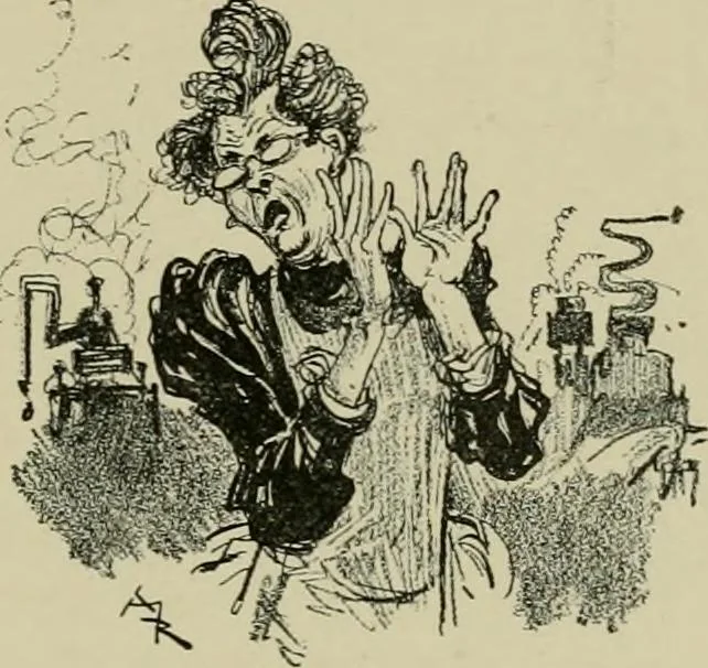 An illustration from Le vingtième siècle: la vie électrique, 1893, leaf 184