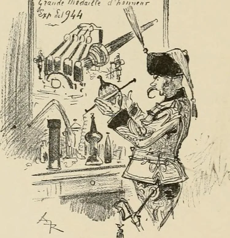 An illustration from Le vingtième siècle: la vie électrique, 1893, leaf 185