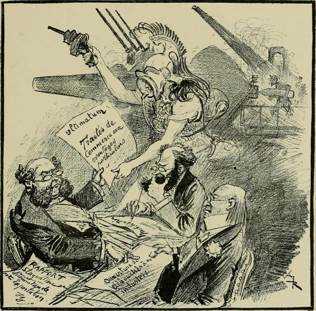 An illustration from Le vingtième siècle: la vie électrique, 1893, leaf 192