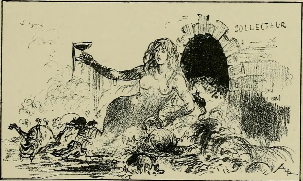 An illustration from Le vingtième siècle: la vie électrique, 1893, leaf 198