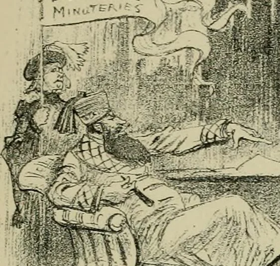 An illustration from Le vingtième siècle: la vie électrique, 1893, leaf 210