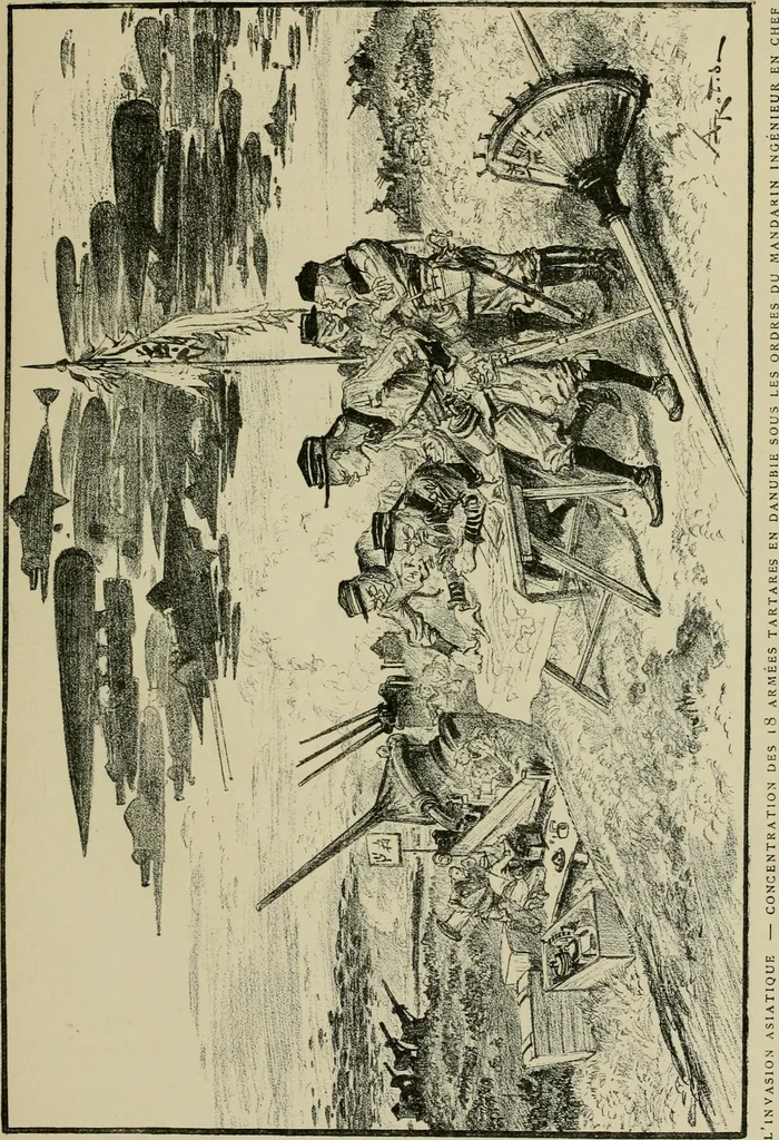 An illustration from Le vingtième siècle: la vie électrique, 1893, leaf 220