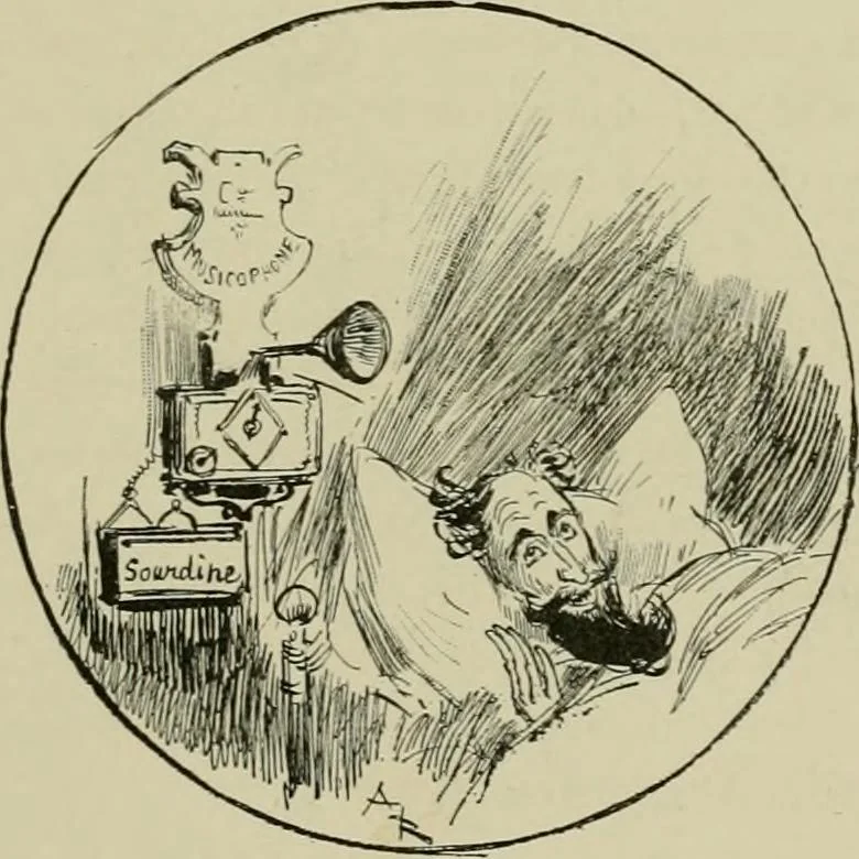 An illustration from Le vingtième siècle: la vie électrique, 1893, leaf 228