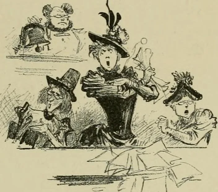 An illustration from Le vingtième siècle: la vie électrique, 1893, leaf 236