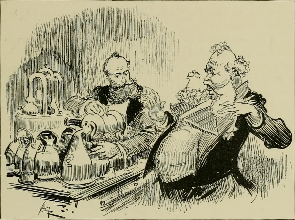 An illustration from Le vingtième siècle: la vie électrique, 1893, leaf 238