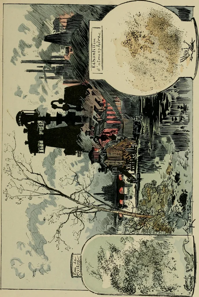 An illustration from Le vingtième siècle: la vie électrique, 1893, leaf 240