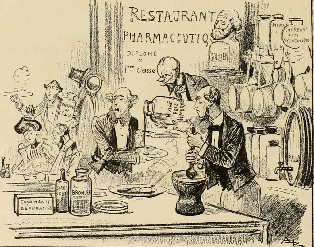 An illustration from Le vingtième siècle: la vie électrique, 1893, leaf 279