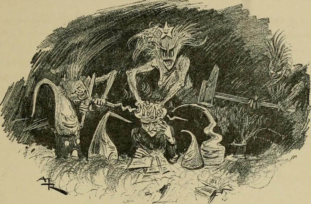 An illustration from Le vingtième siècle: la vie électrique, 1893, leaf 288