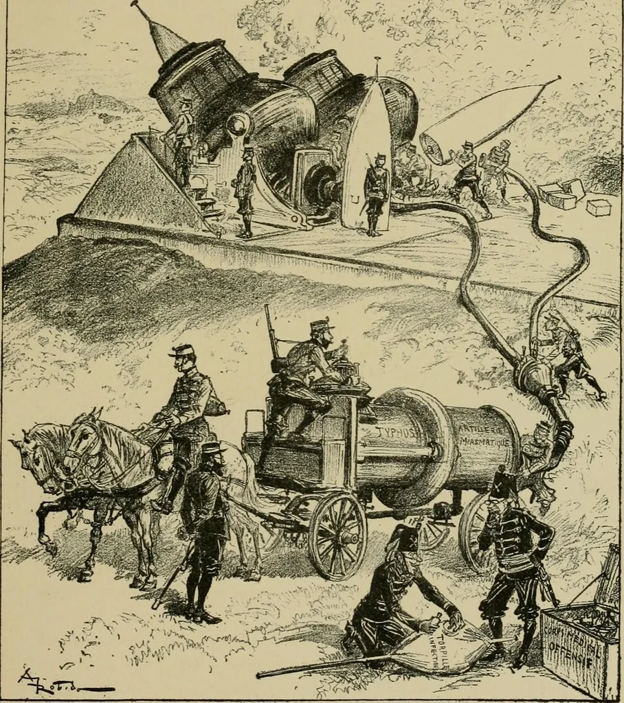 An illustration from Le vingtième siècle: la vie électrique, 1893, leaf 290