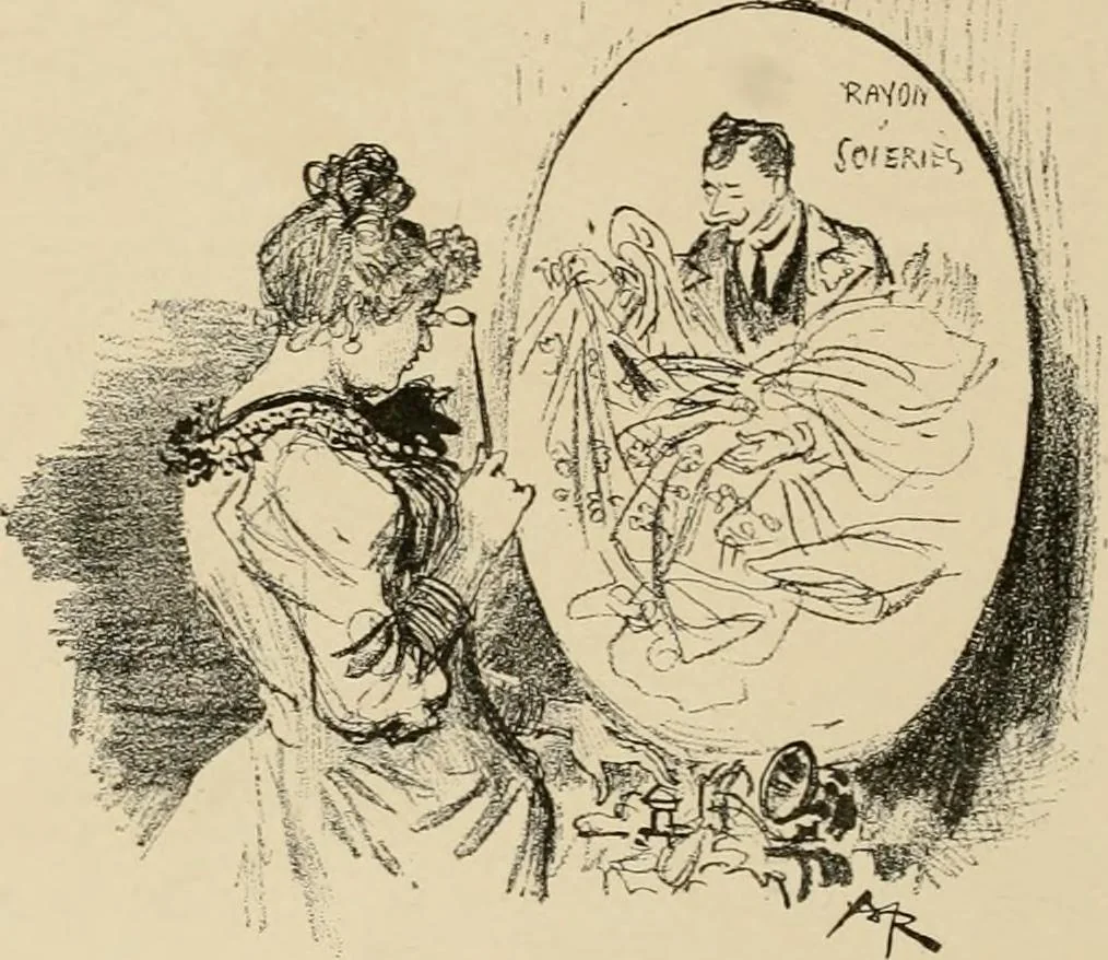 An illustration from Le vingtième siècle: la vie électrique, 1893, leaf 49
