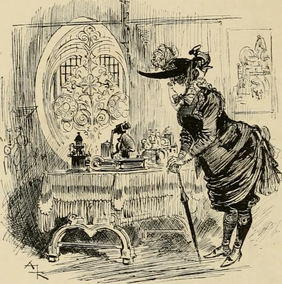 An illustration from Le vingtième siècle: la vie électrique, 1893, leaf 63