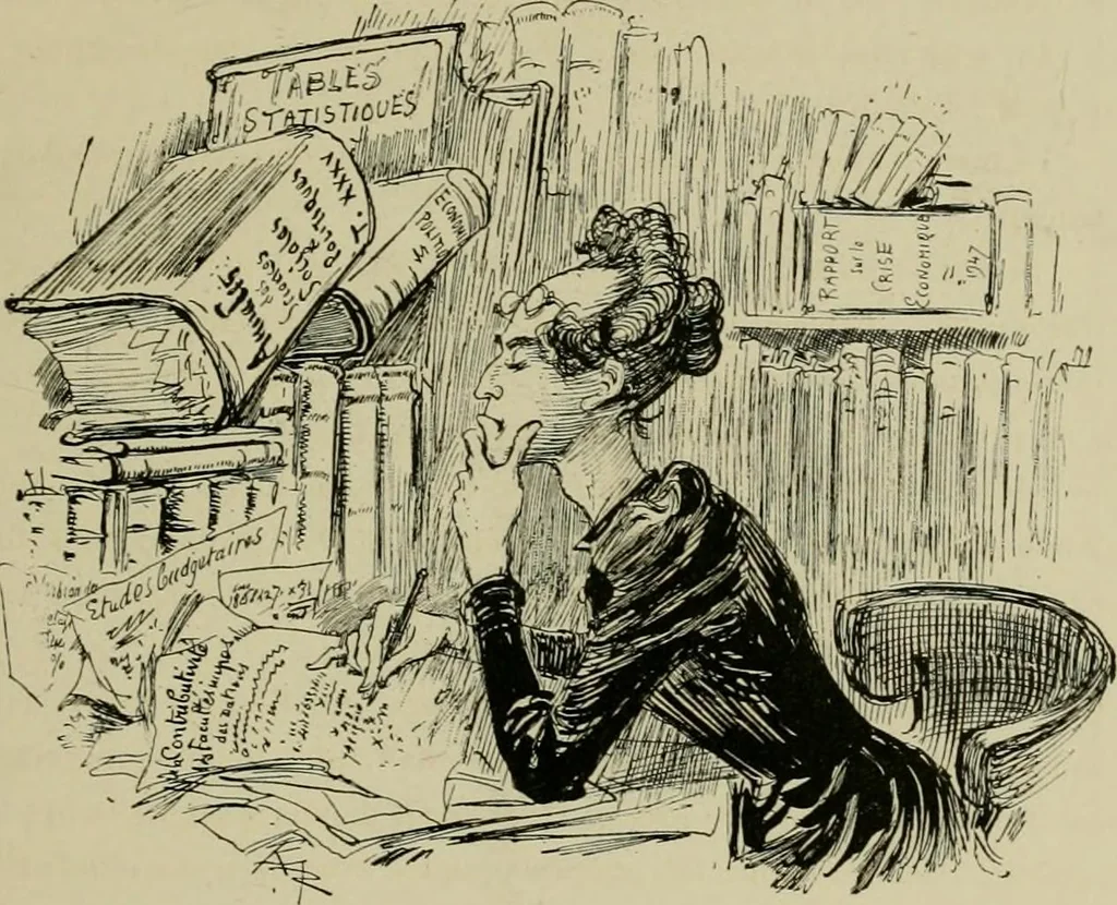 An illustration from Le vingtième siècle: la vie électrique, 1893, leaf 68