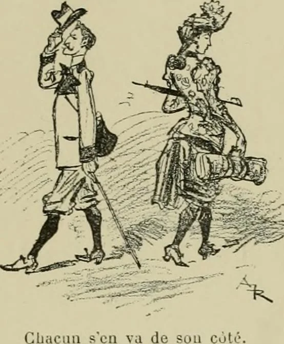 An illustration from Le vingtième siècle: la vie électrique, 1893, leaf 82