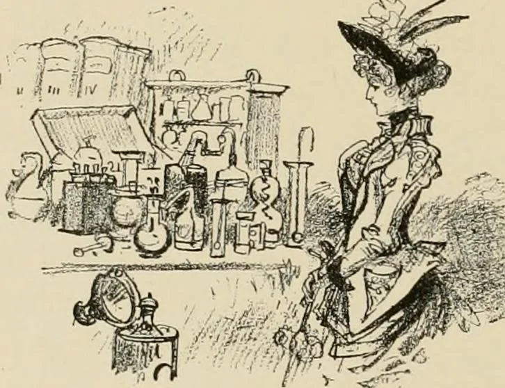 An illustration from Le vingtième siècle: la vie électrique, 1893, leaf 87