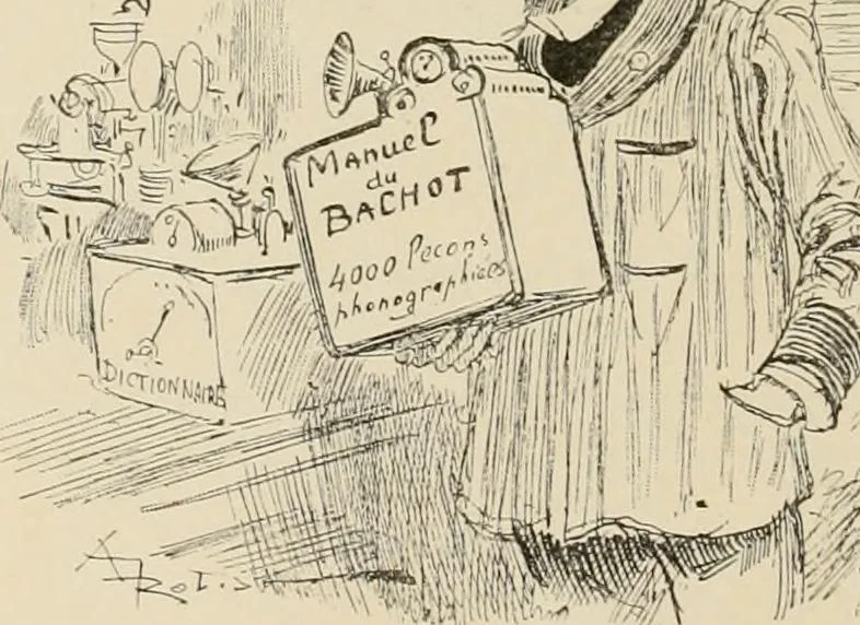 An illustration from Le vingtième siècle: la vie électrique, 1893, leaf 89