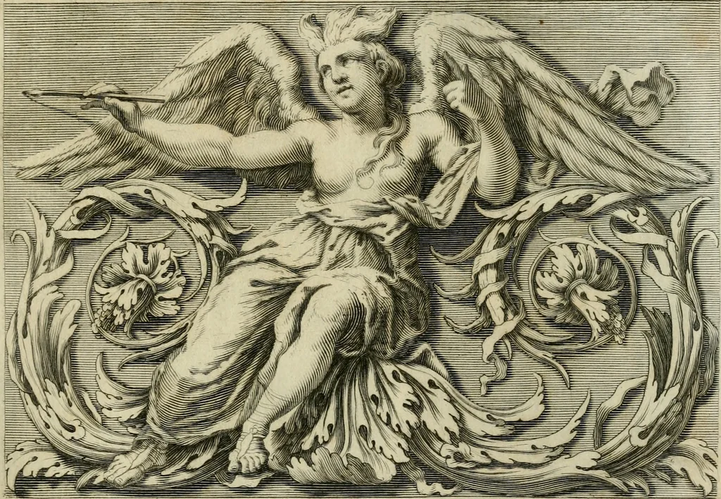 An illustration from Le vite de' pittori, scultori et architetti moderni, 1672, leaf 114