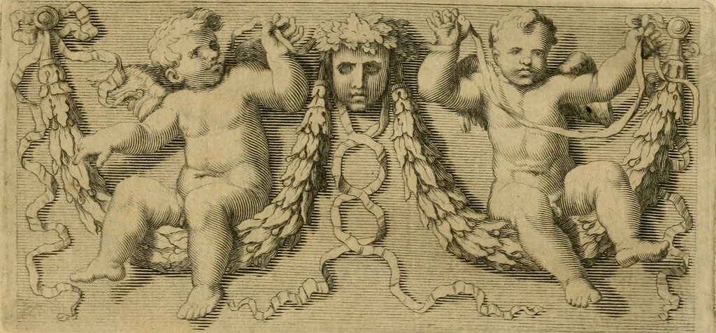 An illustration from Le vite de' pittori, scultori et architetti moderni, 1672, leaf 148