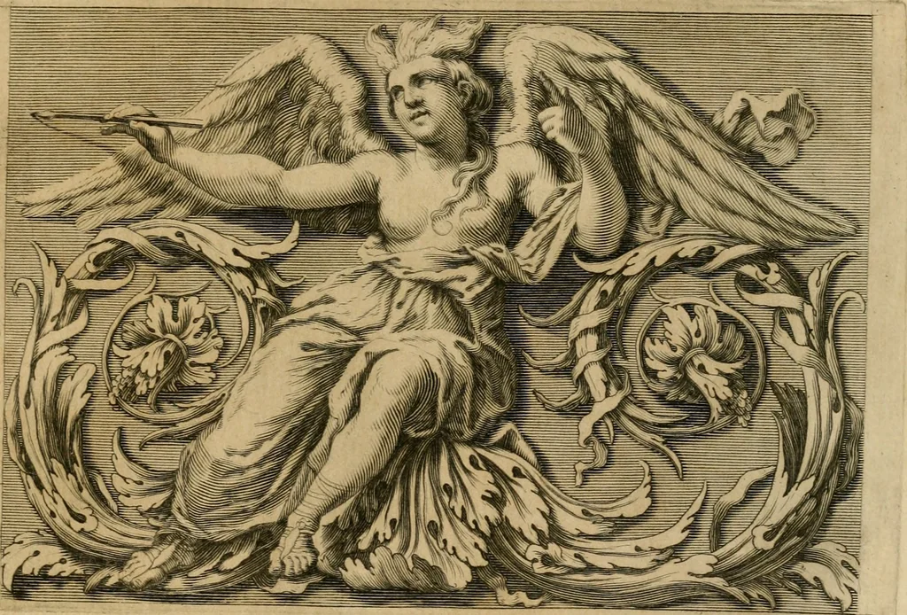 An illustration from Le vite de' pittori, scultori et architetti moderni, 1672, leaf 176
