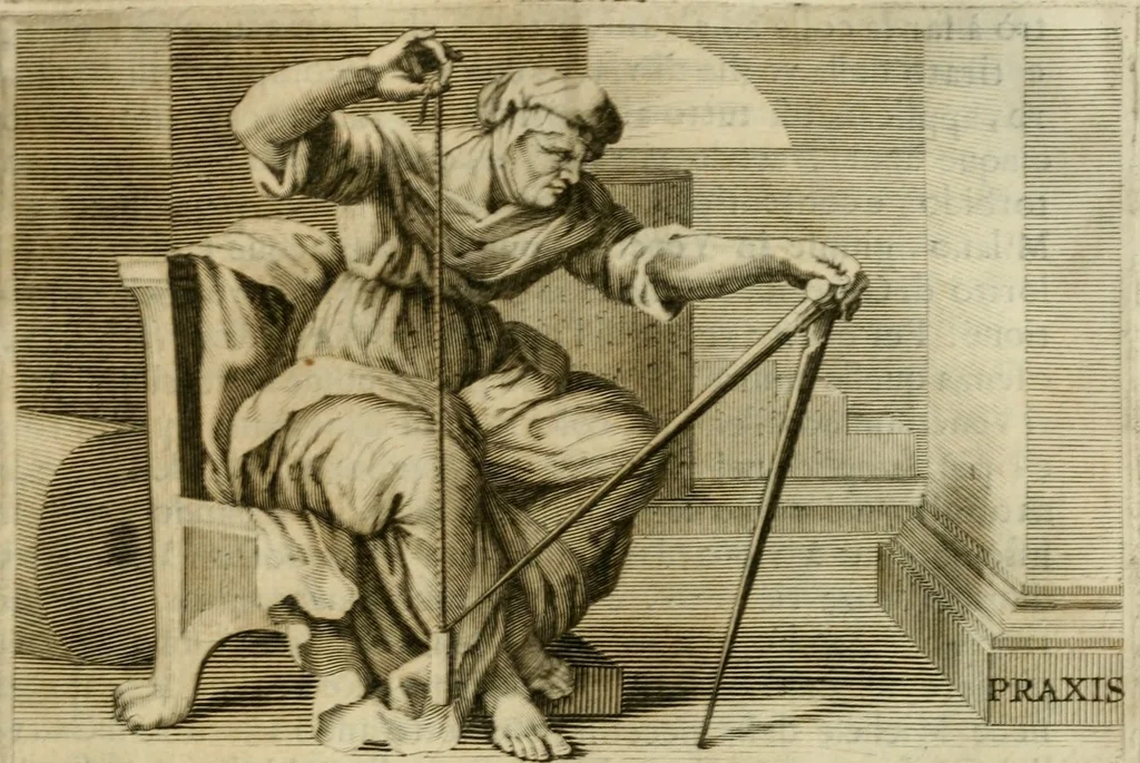 An illustration from Le vite de' pittori, scultori et architetti moderni, 1672, leaf 212