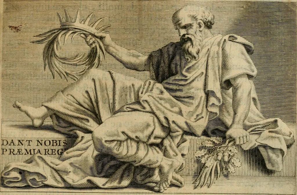 An illustration from Le vite de' pittori, scultori et architetti moderni, 1672, leaf 228