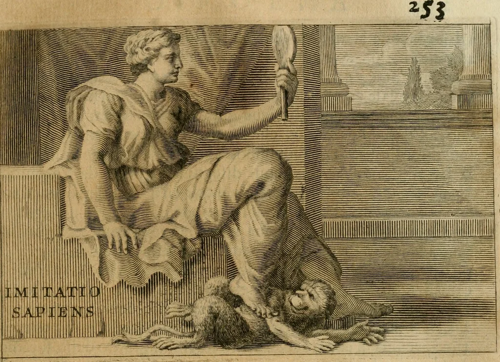 An illustration from Le vite de' pittori, scultori et architetti moderni, 1672, leaf 264