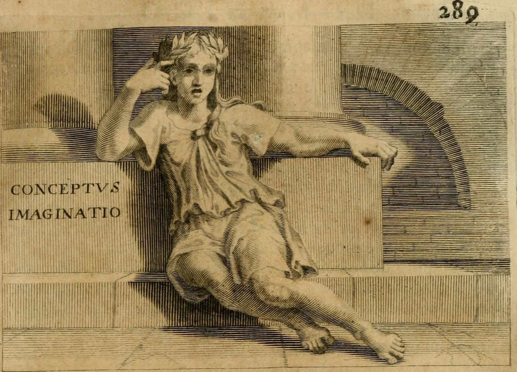 An illustration from Le vite de' pittori, scultori et architetti moderni, 1672, leaf 300