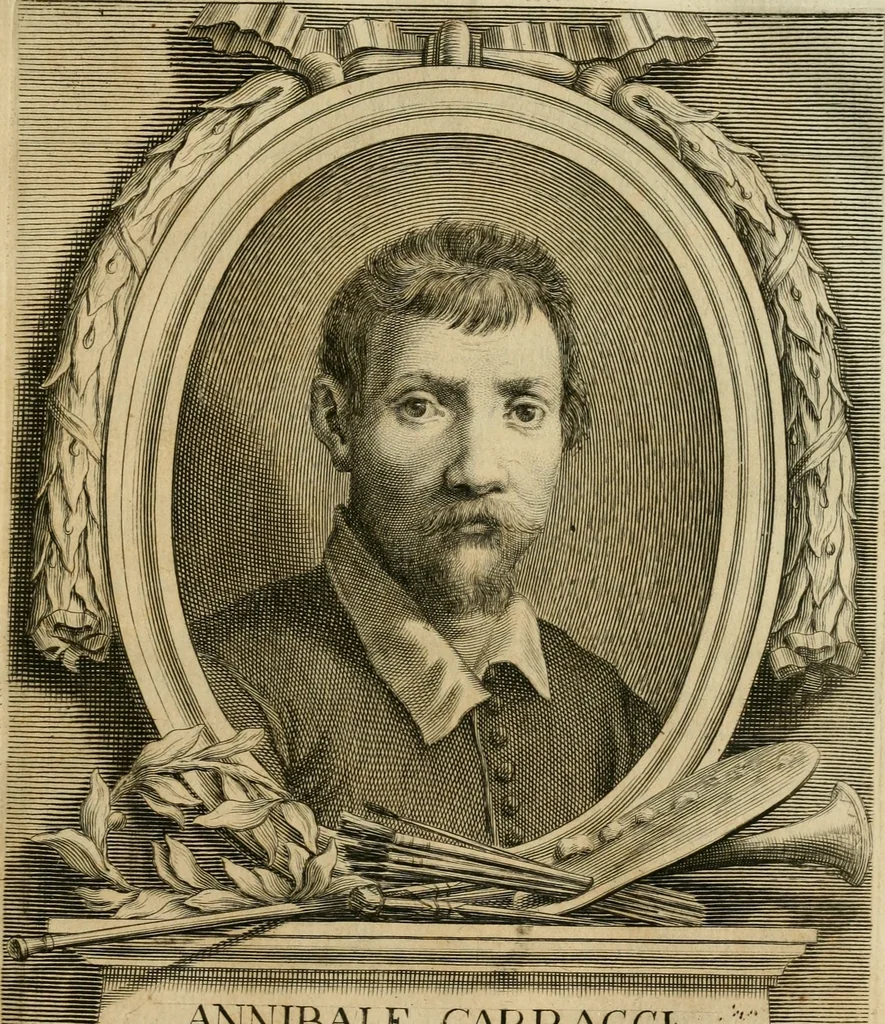An illustration from Le vite de' pittori, scultori et architetti moderni, 1672, leaf 32