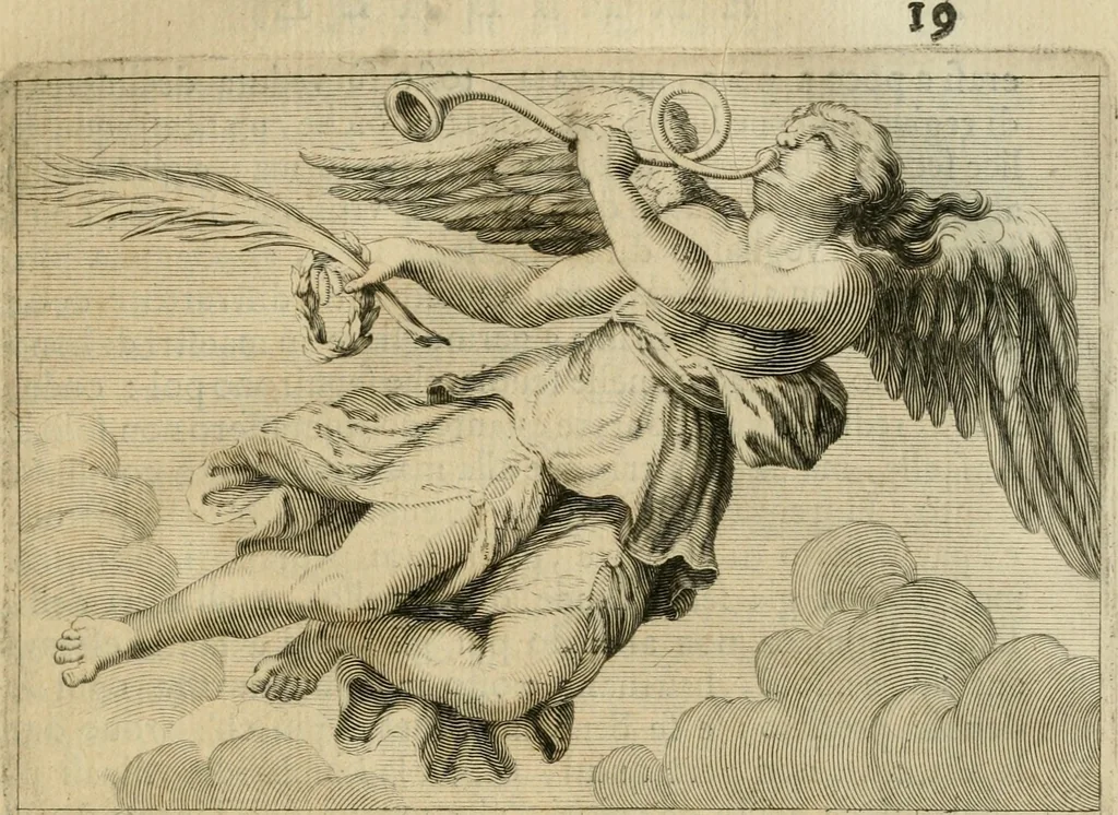 An illustration from Le vite de' pittori, scultori et architetti moderni, 1672, leaf 34