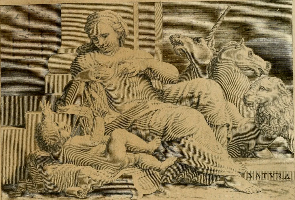 An illustration from Le vite de' pittori, scultori et architetti moderni, 1672, leaf 376