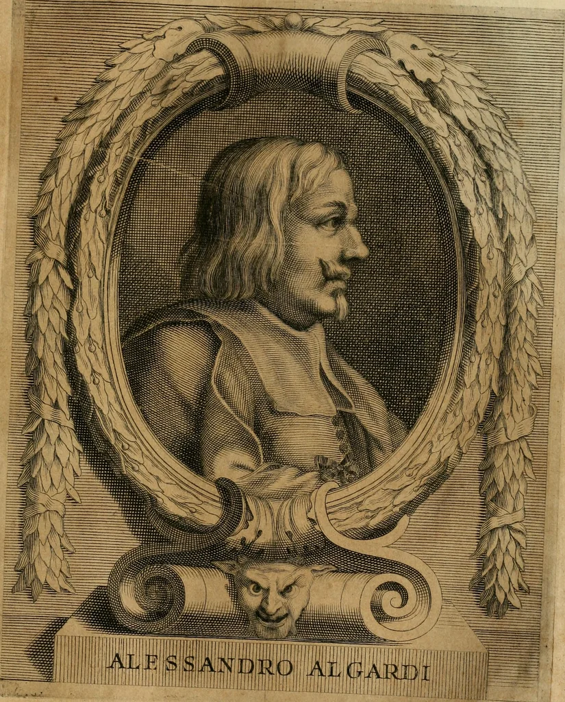 An illustration from Le vite de' pittori, scultori et architetti moderni, 1672, leaf 396