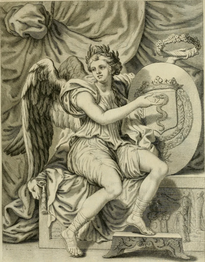 An illustration from Le vite de' pittori, scultori et architetti moderni, 1672, leaf 4